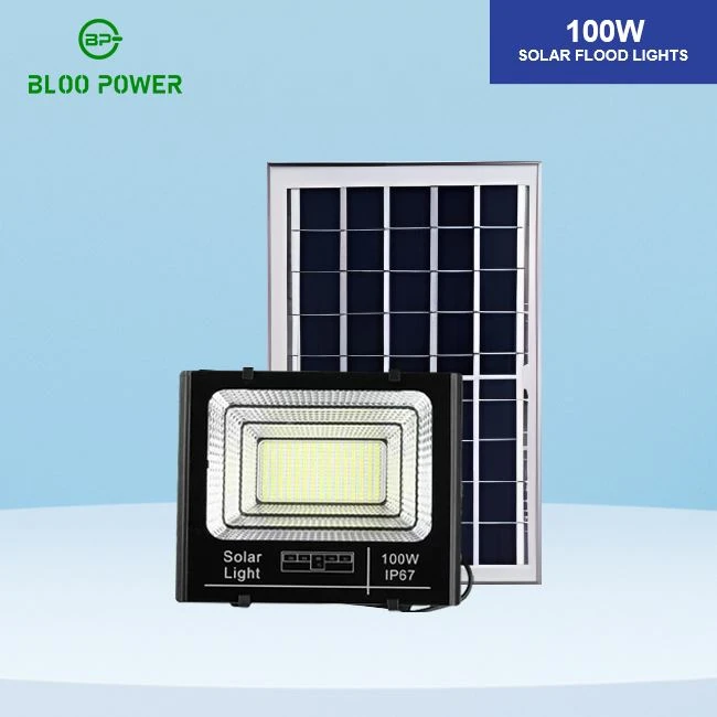 100W 300W Waterproof IP65 LED Solar Flood Lights With Lithium Battery