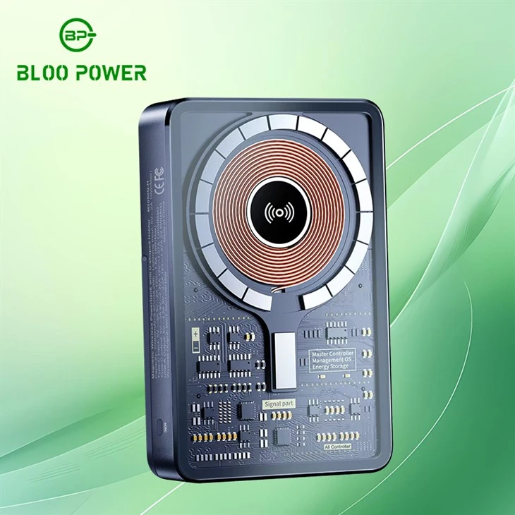 Compact And Portable Design Fast Charging Power Bank Magnetic For Convenience